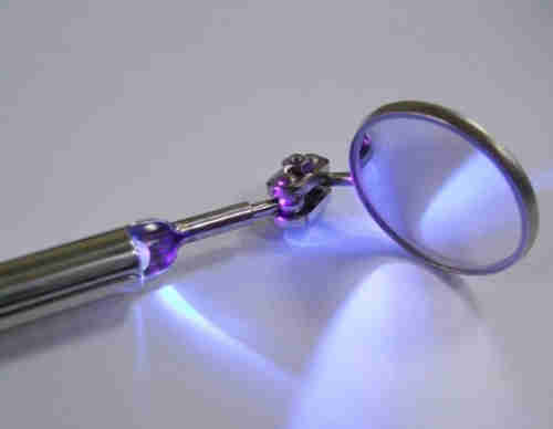 UV Light Leak Detection Telescoping Inspection Mirror