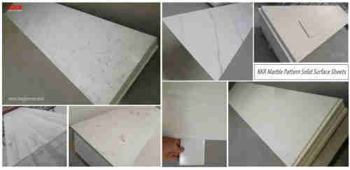 Free Sample Surface Solid Artificial Stone Modified Texture Acrylic Solid Surface Sheets 