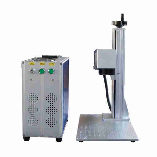 Raycus 20W 30W 50W fiber laser marking machine used for metal steel aluminum gold silver brass phone