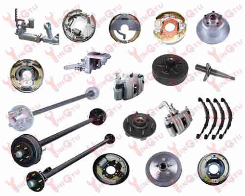 High quality trailer parts, axles, brakes, drums and hubs