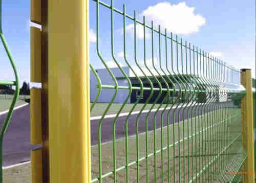 Peach Post Fence