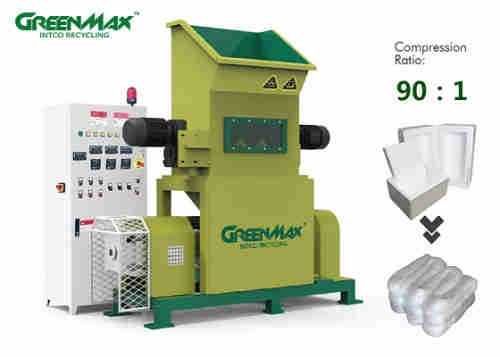 Professional GREENMAX foam recycling machine