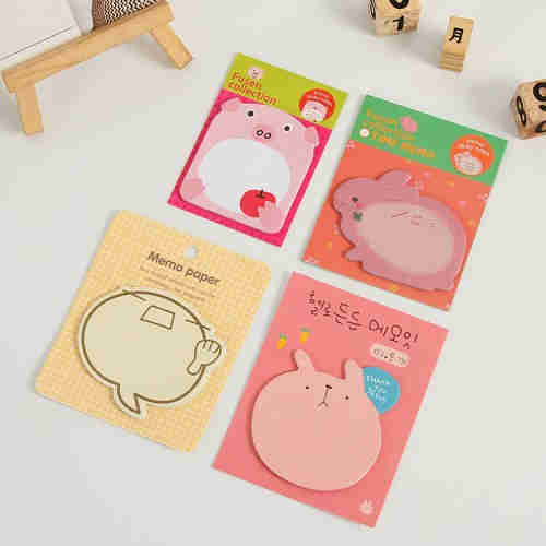 Sticky Notes Memo Pad Sticker-Animals Shape