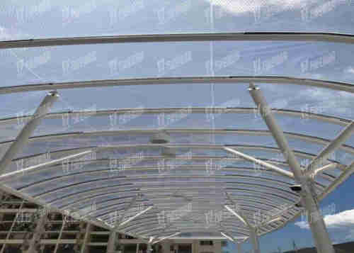 permanent architecture materials Light Rail Membrane Structure