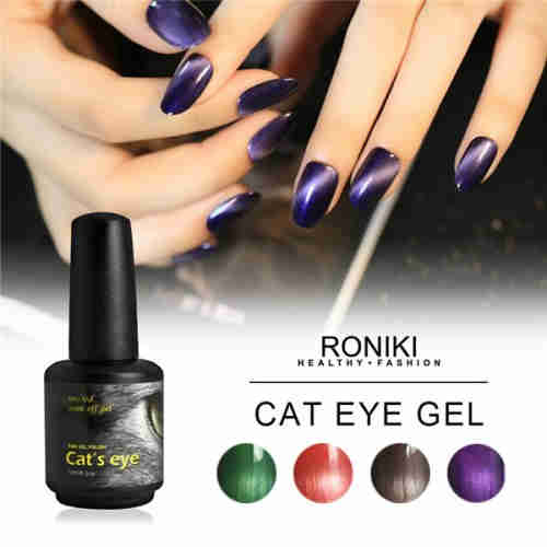  RONIKI Magnetic Cat Eye Gel Polish,Cat Eye Gel,Cat Eye Gel Polish,5D Cat Eye Gel Polish