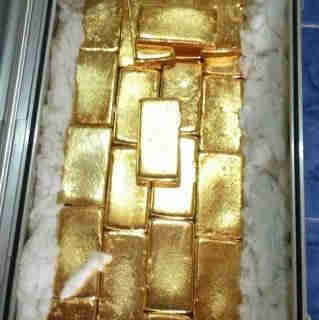 Gold bars and nuggets for sale