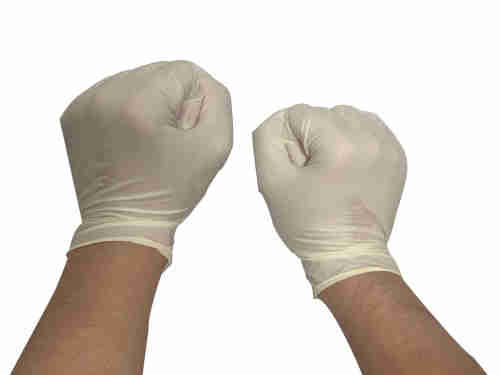 Wholesale high quality white Latex Powder Free Laboratory Medical Disposable gloves