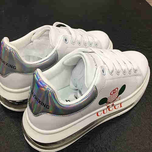 Versatile casual women's shoes Air cushion sports shoes portable travel PU material non-slip air cus