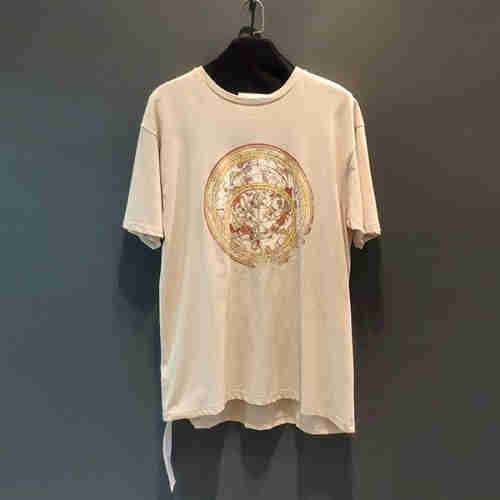 New personalized printed round neck loose popular logo large casual short sleeve T-shirt