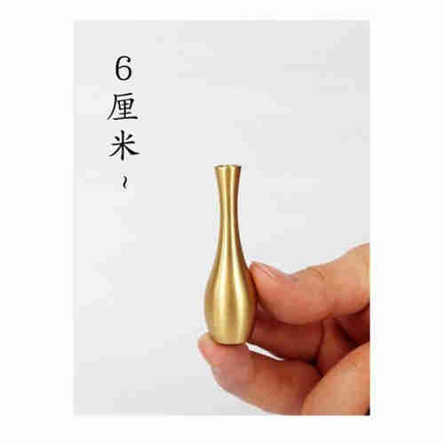 Pure copper vase mini tea bottle Dry flowers Japanese tea ceremony tea ceremony for buddhist flower 