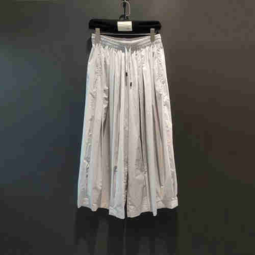 The new trend nine - minute Hong Kong style versatile straight leg casual wide-leg pants