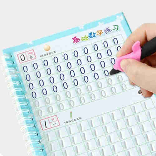 Children 3-8 years old kindergarten grooved calligraphy post pinyin strokes pre-school initiation fu
