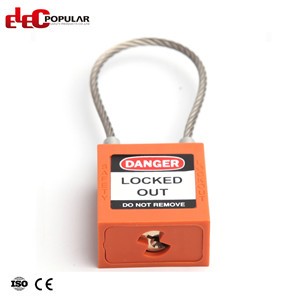  Steel Cable Shackle Safety Padlocks EP-8541~EP-8544  ABS Safety Padlock