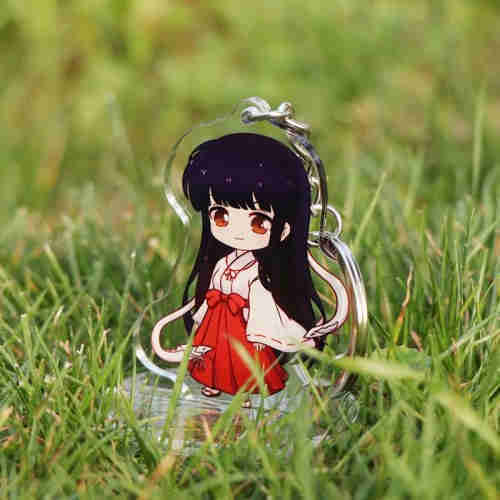 Acrylic figure standing brand custom key chain star table top hanging pieces custom DIY animation ca