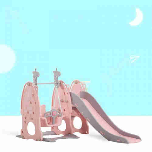 Slide children slide slide swing combination indoor household small baby family basketball stand thr