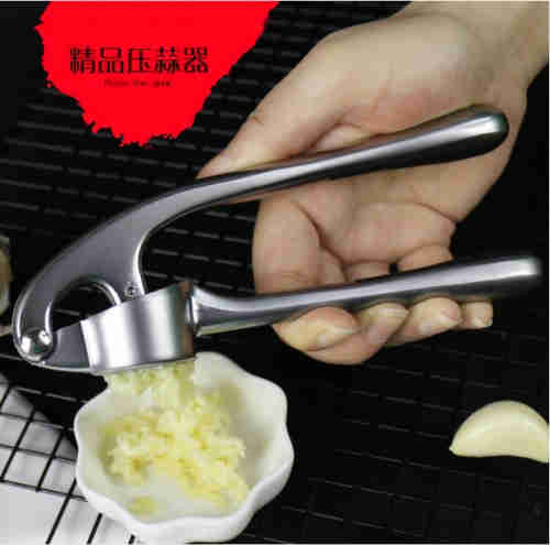 Garlic press zinc alloy garlic press manual garlic rammer mud press garlic stripping creative kitche