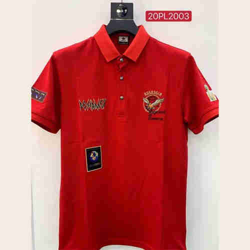 2020 fashion trend short-sleeve POLO personalized embroidery printing boutique hot drilling