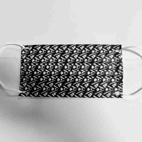 Black and white and decorative pattern disposable respirators high-quality new spun-bonded fabric vi