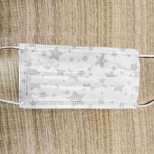 White dust star pattern disposable protective mask anti-dust anti-haze anti-droplet thickened melt s