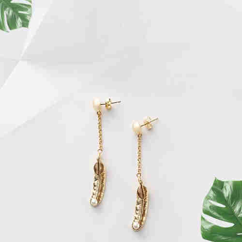Romeo feather Earrings