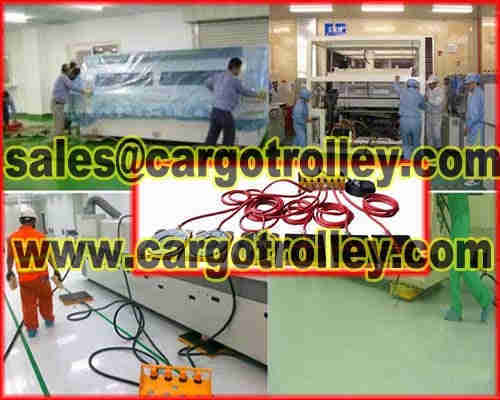 Air caster transport systems application and pictures
