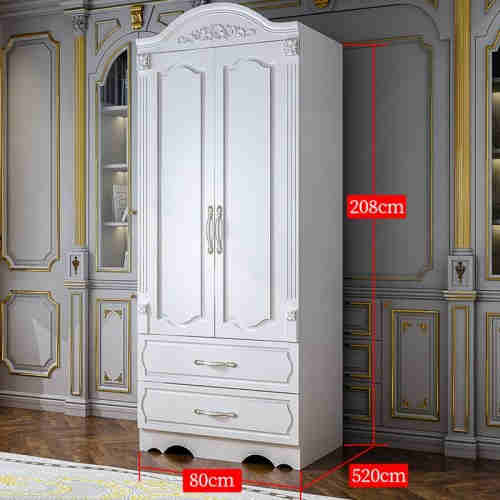 French wardrobe simple modern economy assembly bedroom board three doors four doors five doors six c