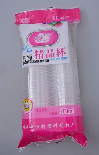 Disposable plastic milk tea cup U shape