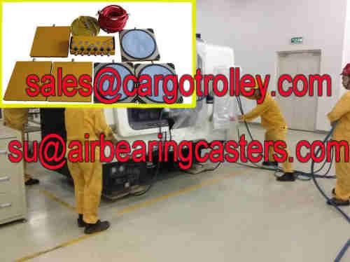 Air bearing movers also known as air casters