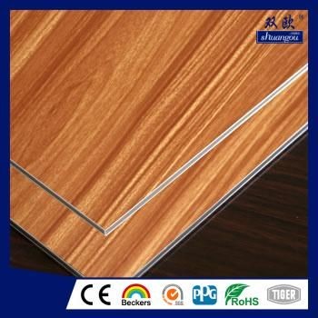 Wooden surface Fire-Proof Aluminium Composite Panel 