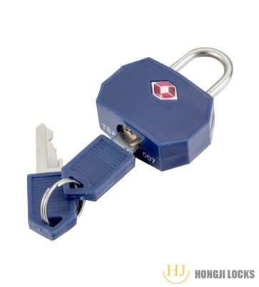 TSA small brass luggage padlock