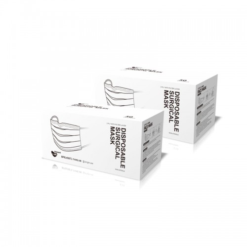 CE EN14683 TYPE IIR SURGICAL MASK WHITE BOX