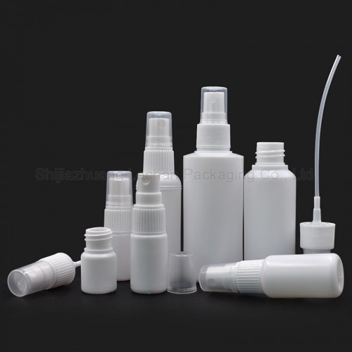 High Quality White Bottles with Fine Mist Spray Cap