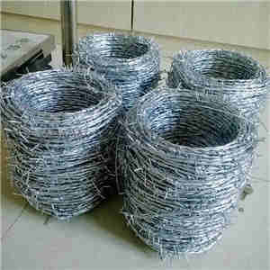  Electro Galvanized Barbed Wire     concertina wire for sale