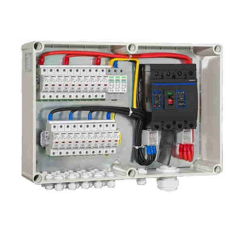 ZJBENY BHS-10/1 1000V DC Solar PV Combiner Box 10 In 1 Out 250A DC Isolator Switch