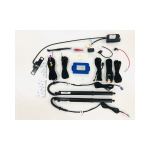 Automotive aftermarket hands free power liftgate power boot kit