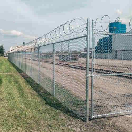 Chain Link Fence    Green Chain Link Fencing