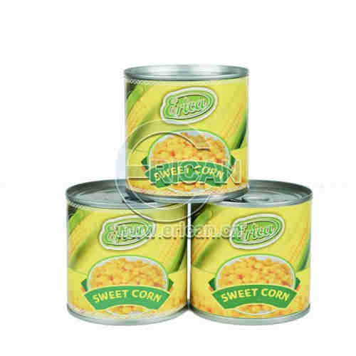 Easy Open Paper Label Canned Fresh Whole Golden Sweet Kernel Corn in Tin