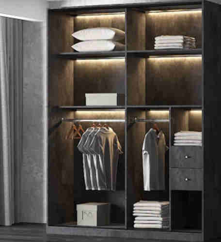Aluminum Glass Sliding Door Wardrobe