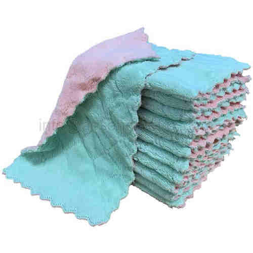microfiber weft-knitted color chess towel
