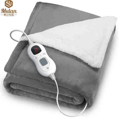 Customized Flannel Electric Blanket, Heated Throw over blanket