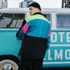 Custom Mens Colorblock Zip Up Nylon Printed Windbreake