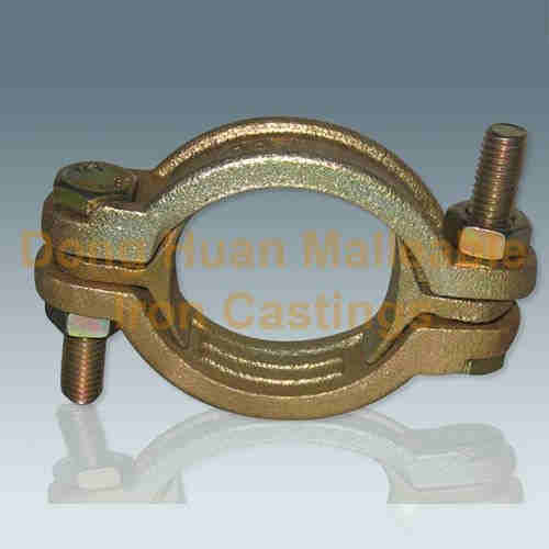  Yellow-double bolt clamp      Galvanized Pipe Clamps