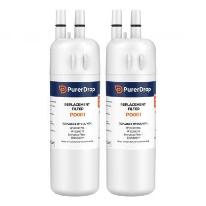 2pk EDR1RXD1, W10295370A, Filter 1 Refrigerator Water Filter by PurerDrop
