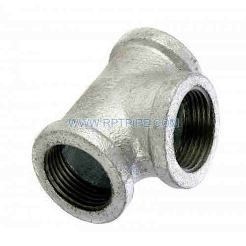 Tee- Banded Hot-dipped Galvanized Malleable Iron Pipe Fittings with BS Thread