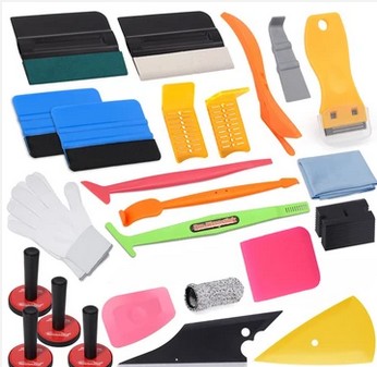 FOSHIO Vinyl Wrapping Tool Kit Auto Vehicle Window Tint Squeegee Set