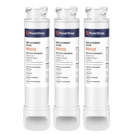 3pk EPTWFU01, EWF02, PureSource Ultra II Refrigerator Water Filter by PurerDrop