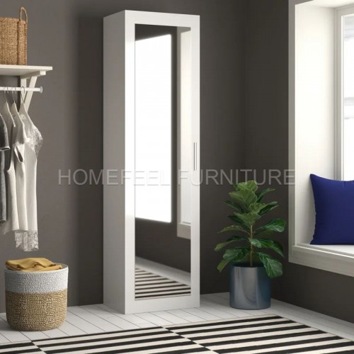 1 Door Mirrored Wardrobe Closet For Apartment