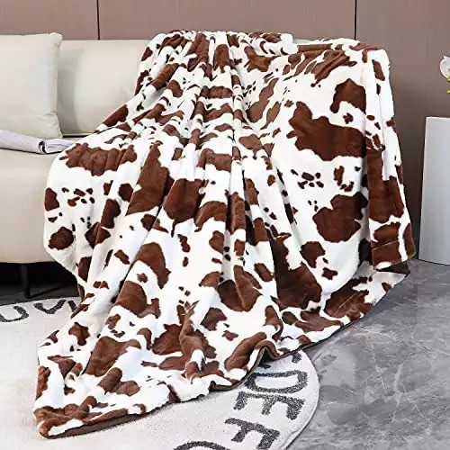Cow Print Blanket