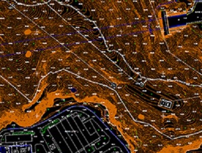 Topographic map