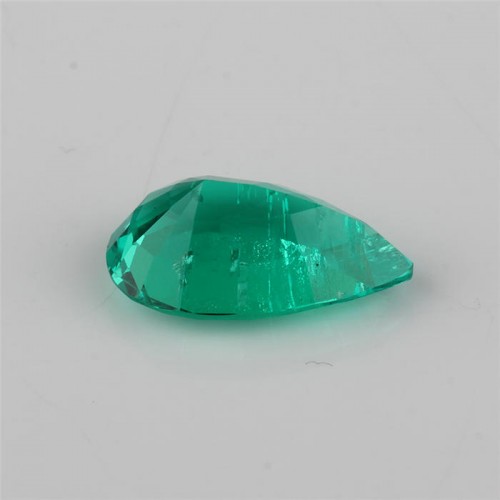 Colombia Color Pear Cut Lab Grown Emerald